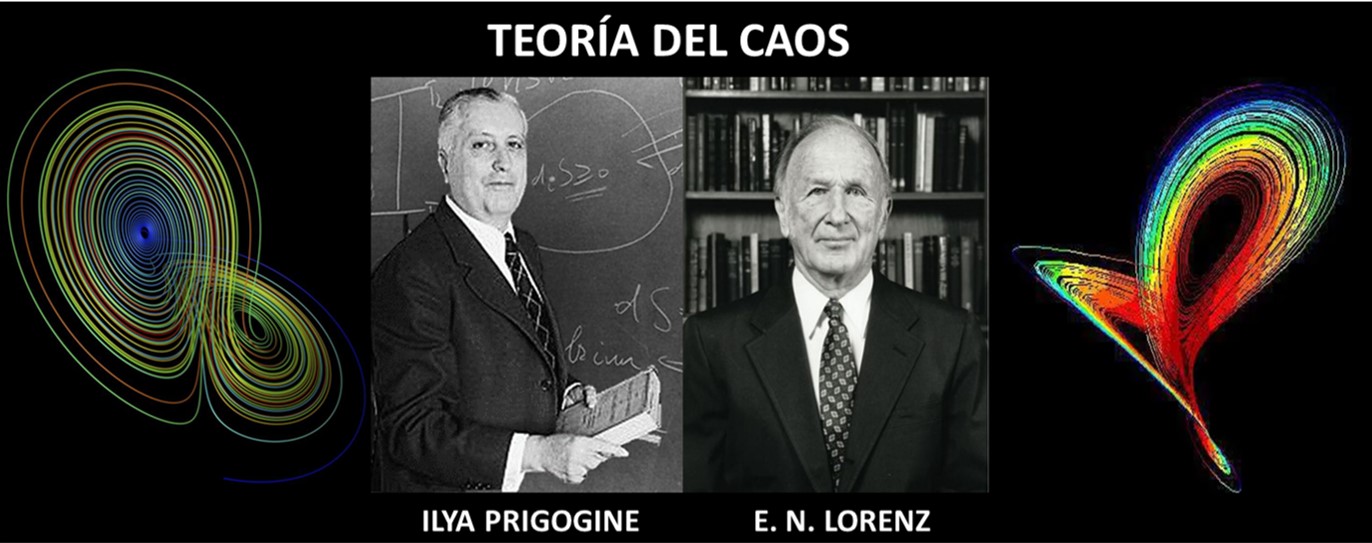 ILYA PRIGOGINE (1917-2003), químico ruso, y el matemático y meteorólogo norteamericano EDWARD NORTON LORENZ (1917-2008) son los principales representantes de la Teoría del Caos.