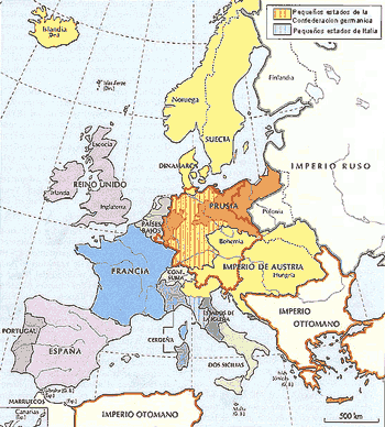 MAPA DE EUROPA 1815